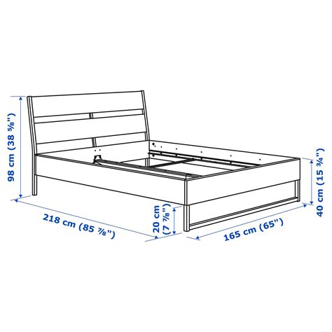 trysil bed frame dimensions